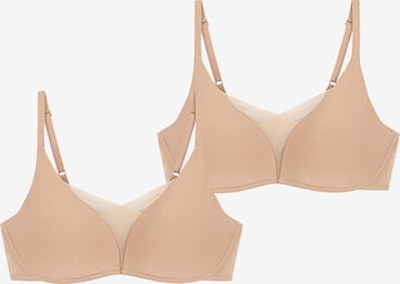 TRIUMPH T-Shirt Soft-BH ' Triumph Shape Smart ' in Beige: Vorderseite