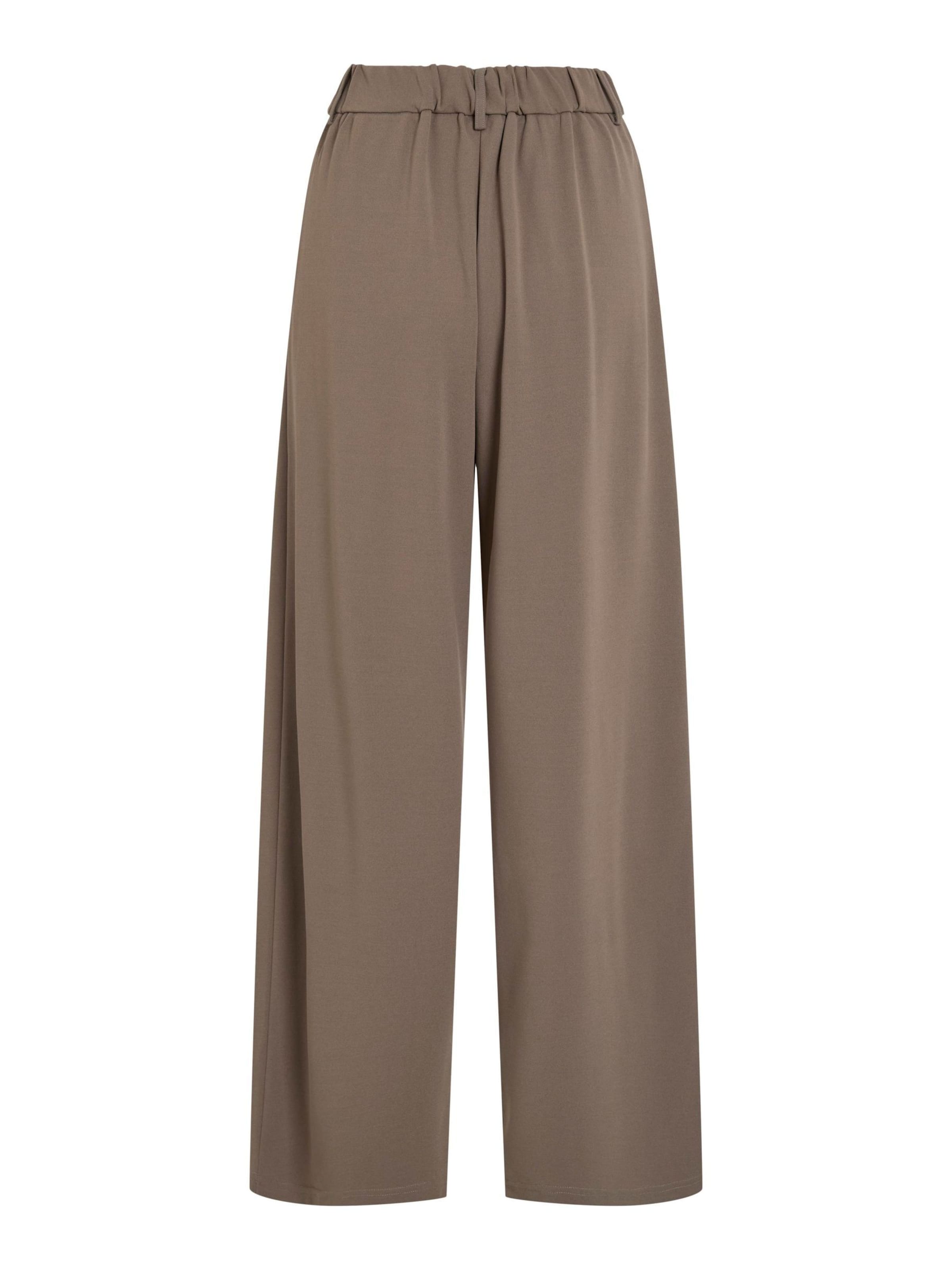Wide leg Pantaloni con pieghe di VILA in marrone