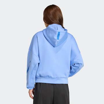 ADIDAS SPORTSWEAR Athletic Zip-Up Hoodie 'Z.N.E.' in Blue