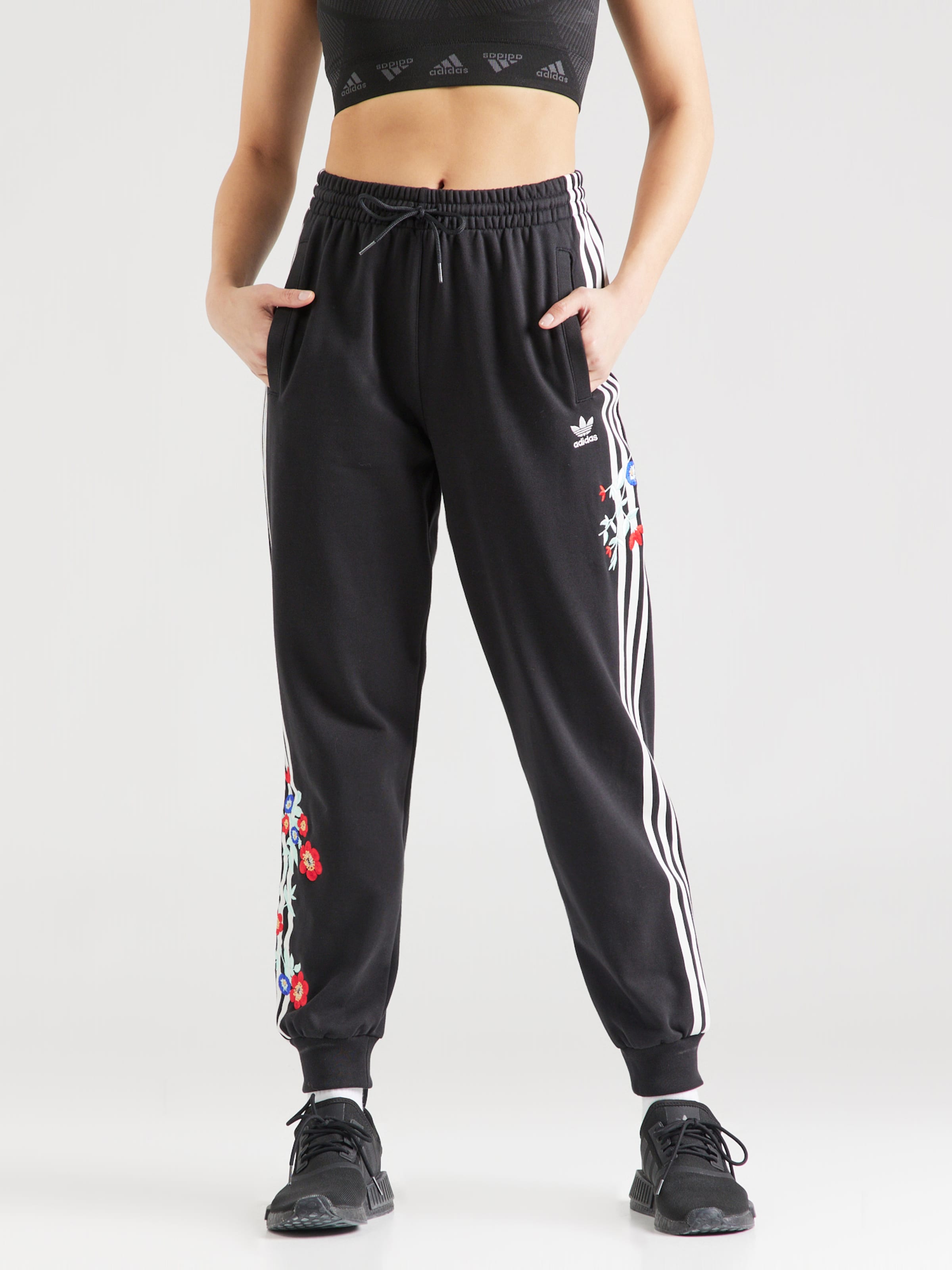 Adidas jeans top hose damen