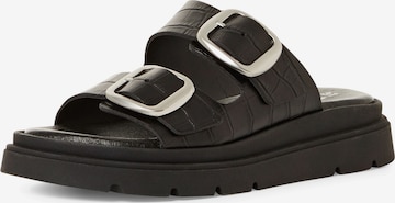 Tamaris Klapki w kolorze czarny: przód