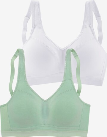 PETITE FLEUR T-shirt Bra in Green: front