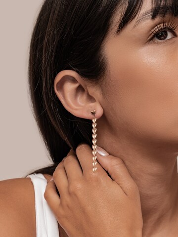 Hey Happiness Ohrringe 'Heart Cascade' in Gold