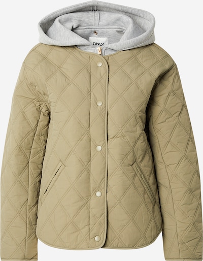 ONLY Jacke 'ONLRisso' in M in graumeliert / khaki, Produktansicht
