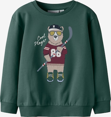 NAME IT - Sweatshirt 'NMMSAXO' em verde: frente