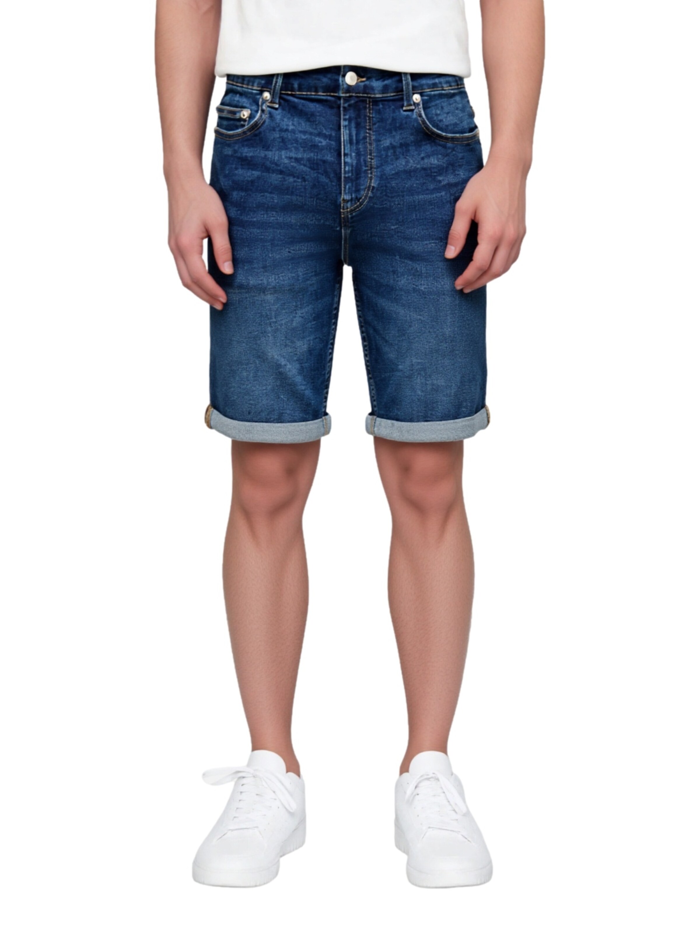 Only & Sons Regular Shorts 'Ply DBD 6188' in Blau: Vorderseite