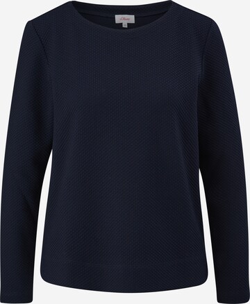 s.Oliver Sweatshirt in Blauw: voorkant