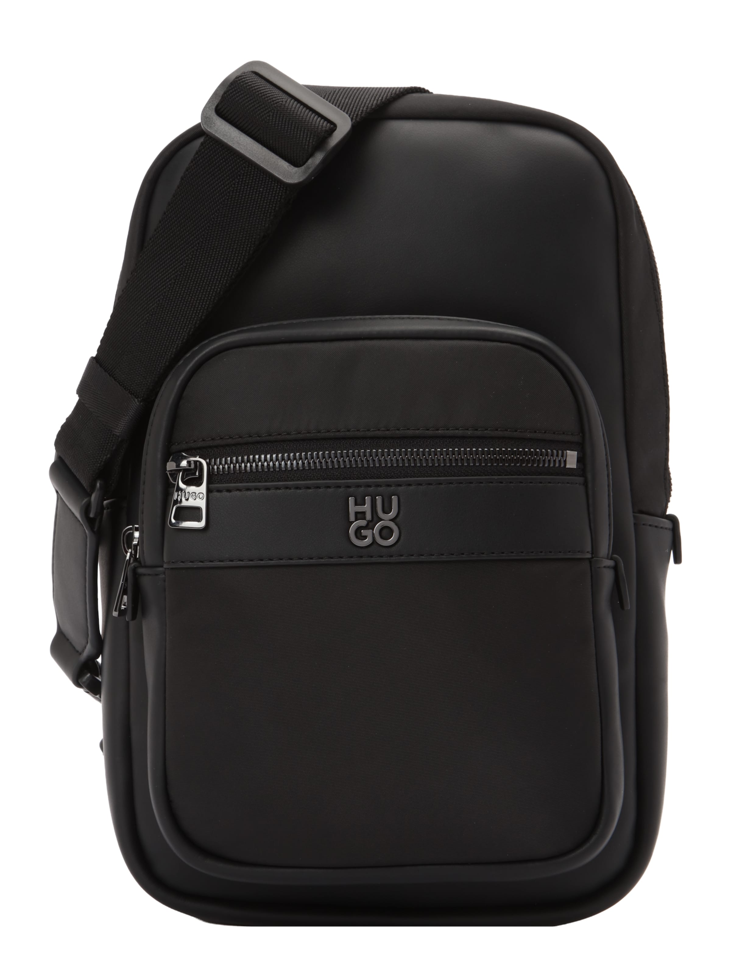 HUGO Taška cez rameno 'QUANTIC' - Čierna: predná strana