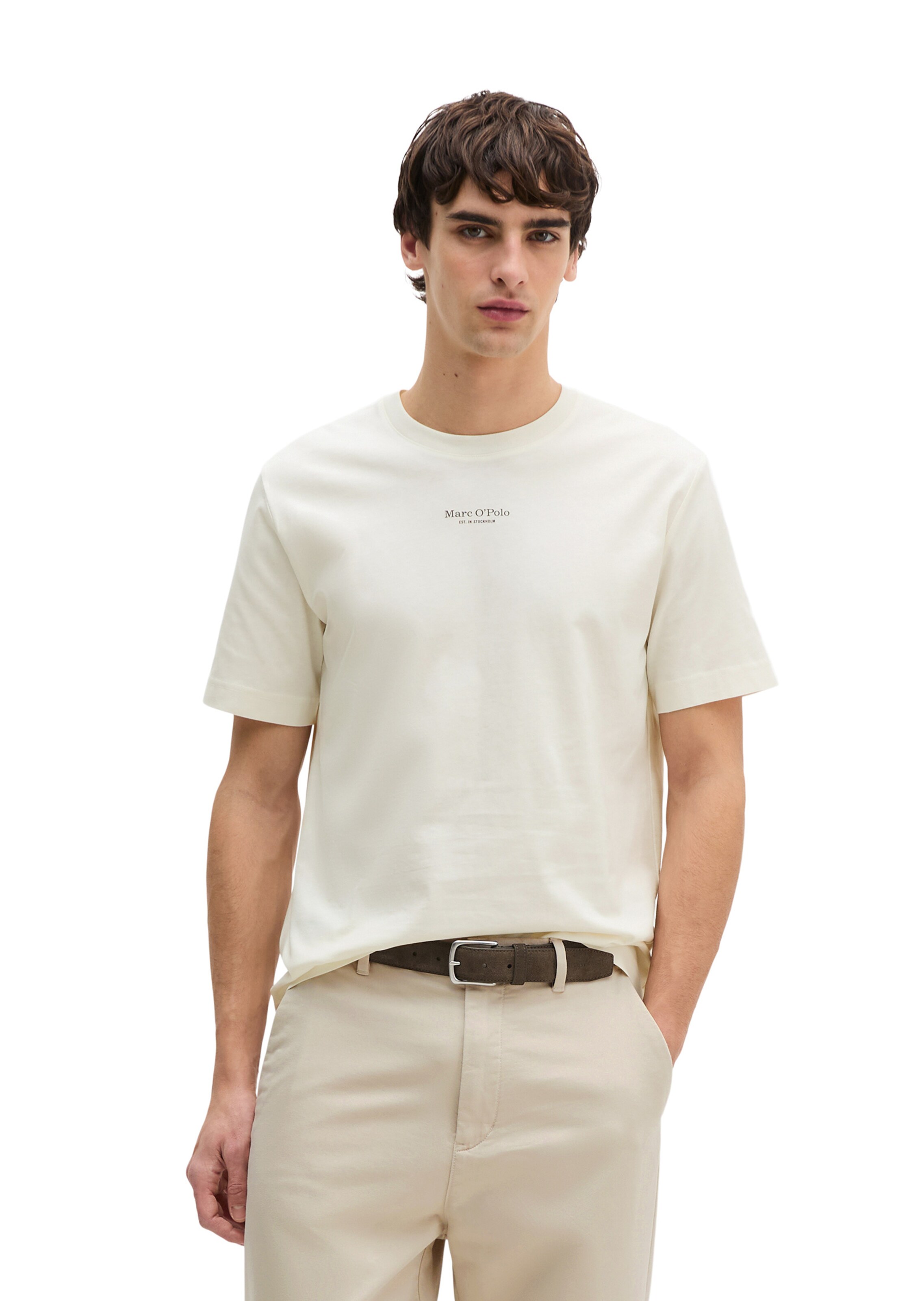 Marc O'Polo Shirt in Beige: voorkant