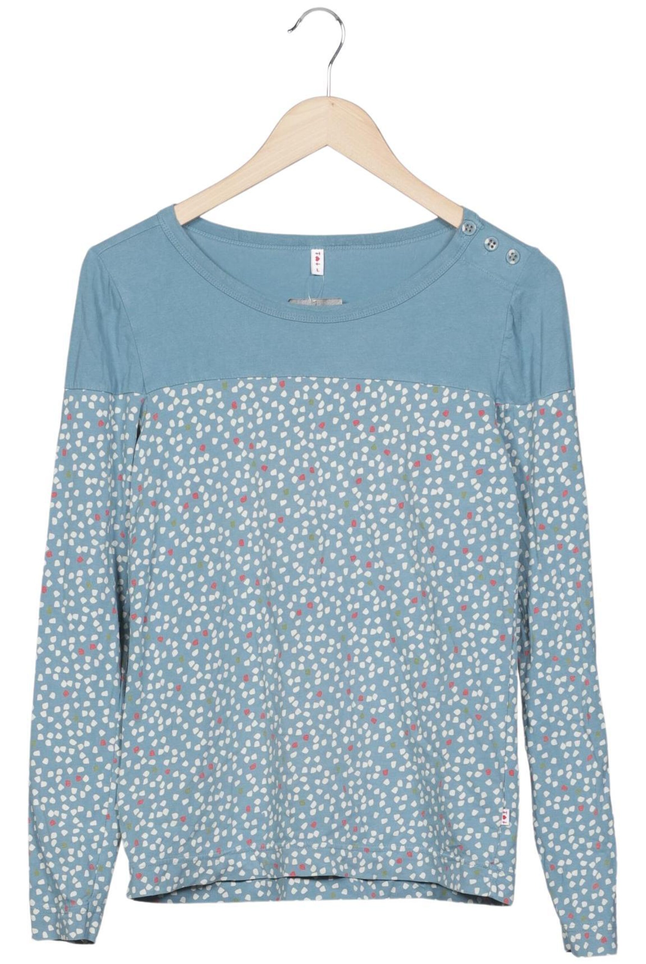 Blutsgeschwister Langarmshirt L in Blau: Vorderseite