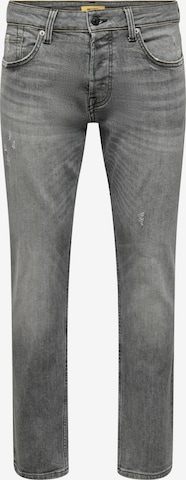 Only & Sons Regular Jeans 'Weft' i grå: forside