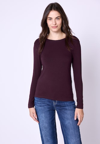 Street One Studio Shirt in Purple: front