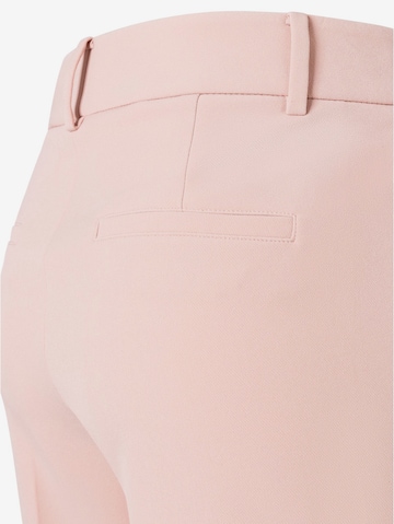 Coupe slim Pantalon à plis MORE & MORE en rose