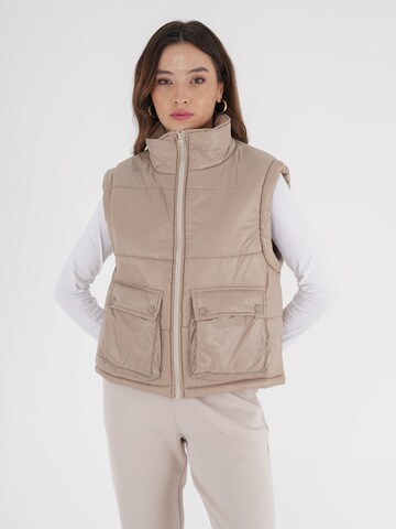 FRESHLIONS Weste in Beige: Vorderseite