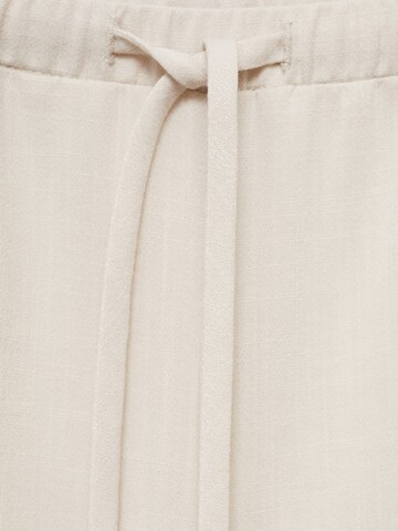 MANGO Loose fit Trousers 'RIGA' in Beige