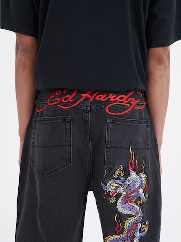 Ed Hardy Regular Jeans i grå