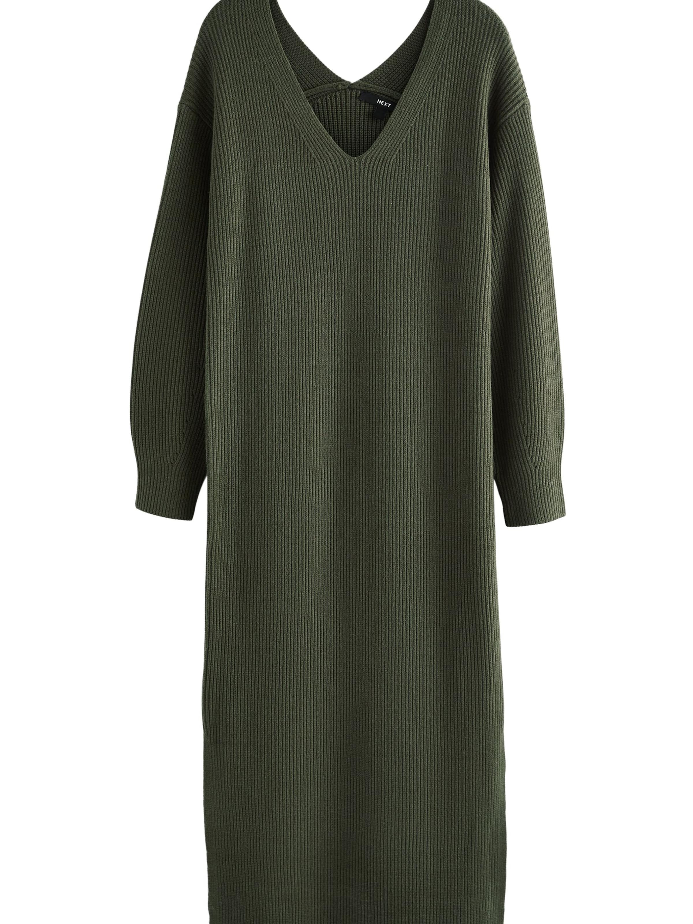 Robes en maille Next en vert : devant