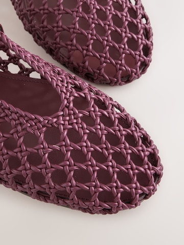 raudona Next Balerinos su dirželiais 'Forever Comfort'