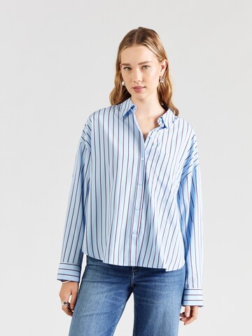 Camicia da donna di s.Oliver in blu: frontale