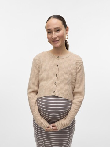 MAMALICIOUS Cardigan i beige: forside