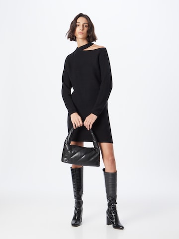 HUGO Red Knitted dress 'Sondellia' in Black