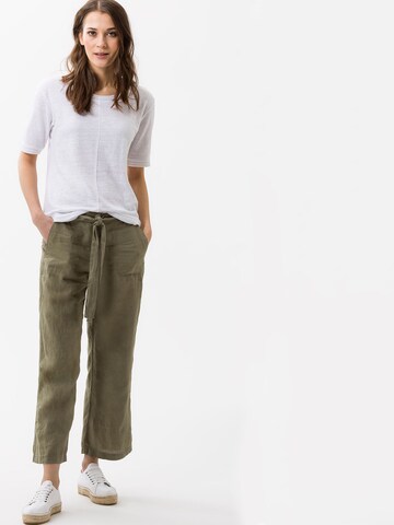 BRAX Regular Trousers with creases 'Maine S' in Green