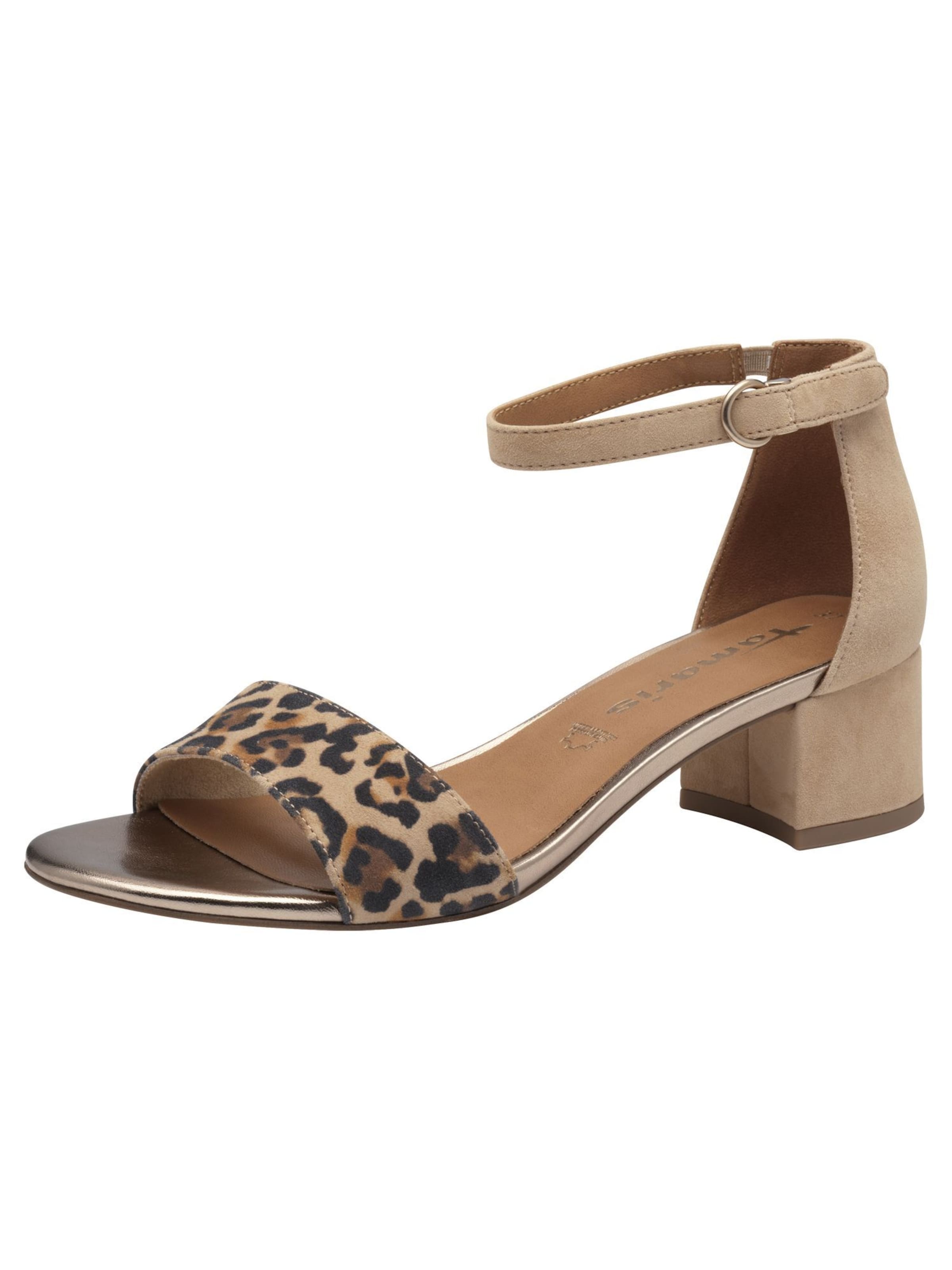 Tamaris Sandalen met riem in Bruin: voorkant