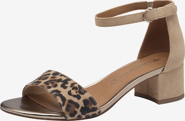 Tamaris Strap sandal in Brown: front