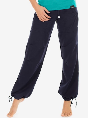 Loosefit Pantalon de sport 'WTE9' Winshape en bleu : devant