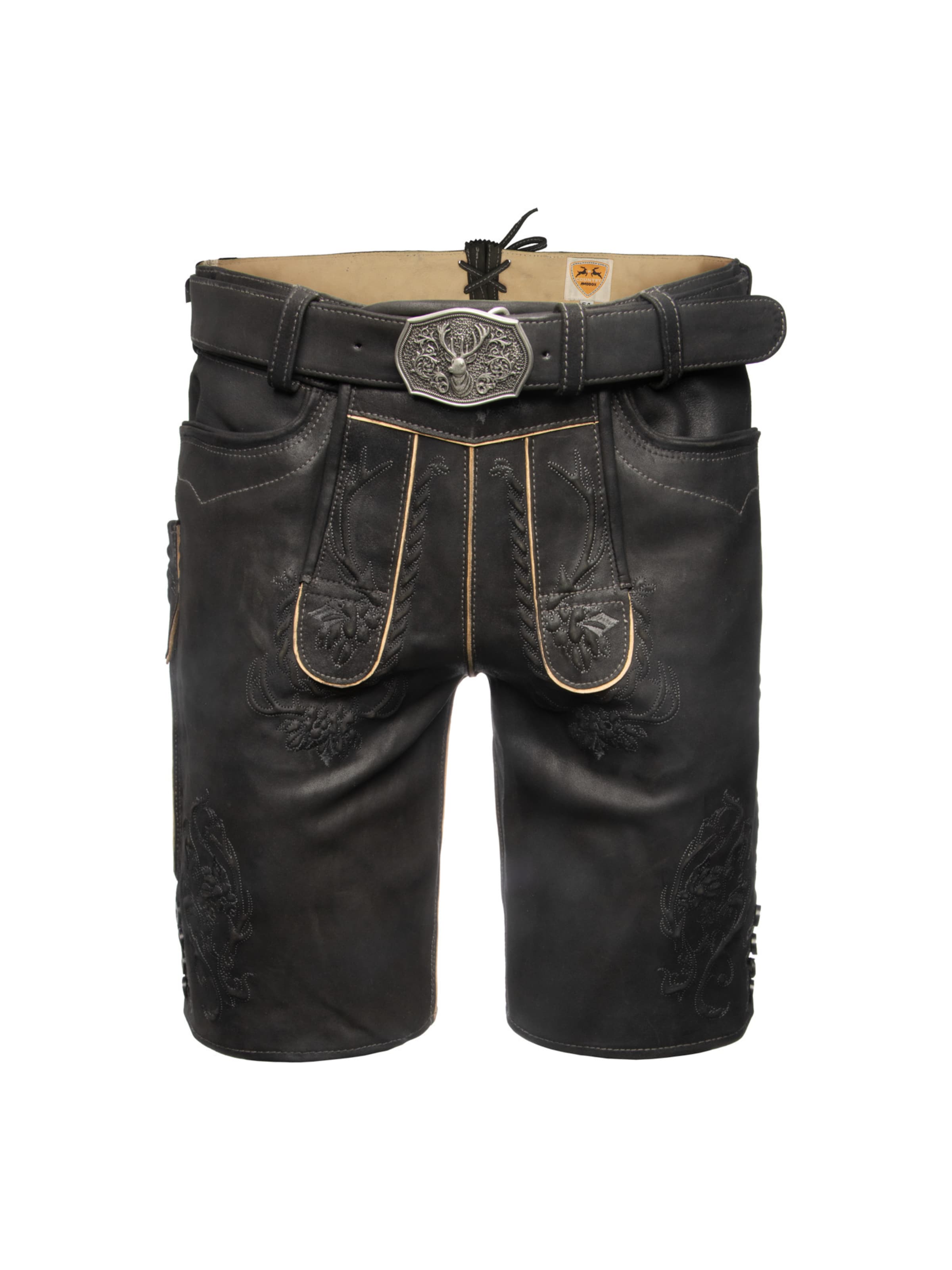 Country Maddox Regular Trachtenhose 'Ursins' in Schwarz: Vorderseite