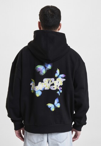 Just Rhyse Sweat jacket 'Glow' in Black: front