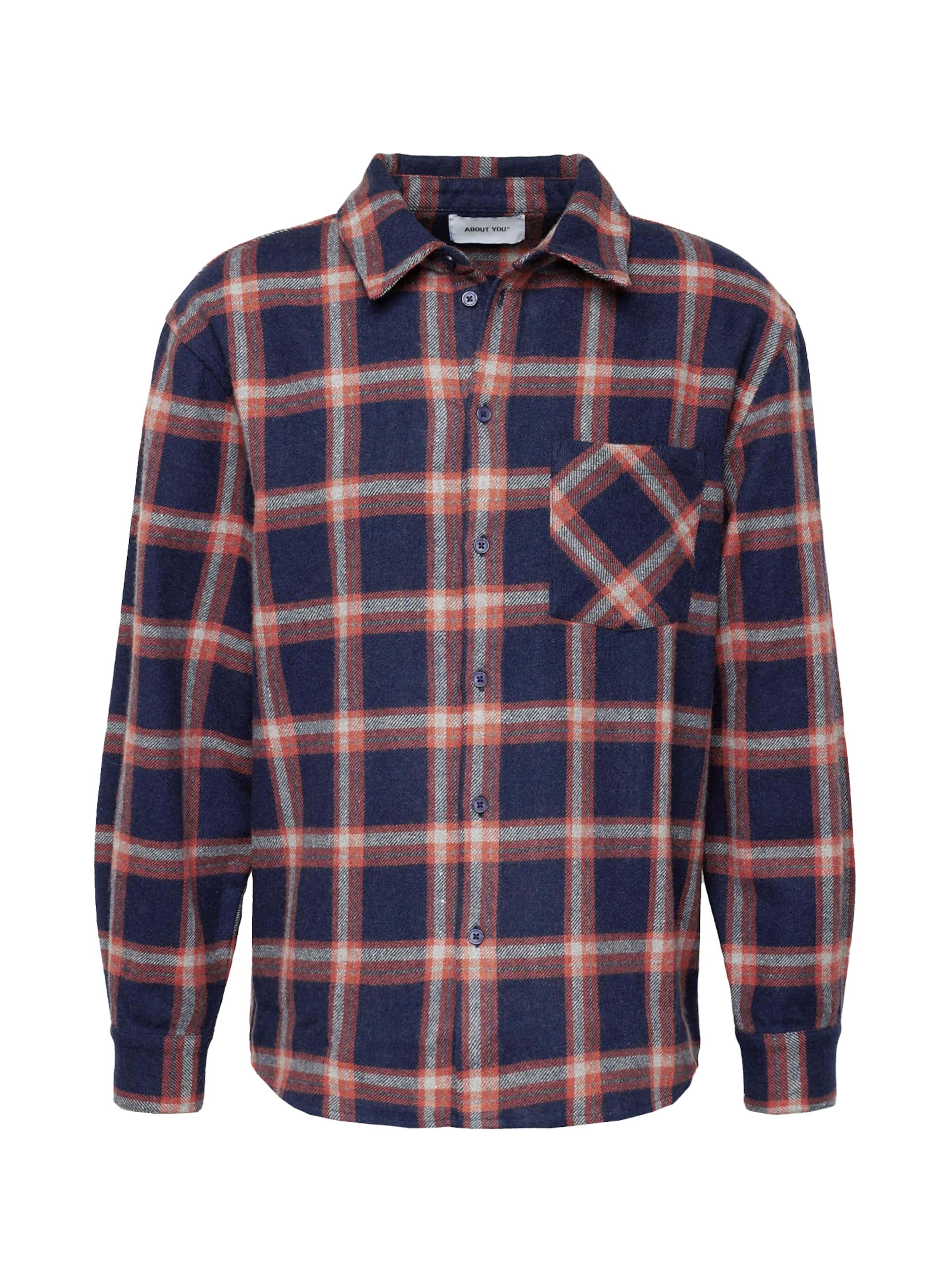 ABOUT YOU - Ajuste regular Camisa 'Kevin' en azul: frente