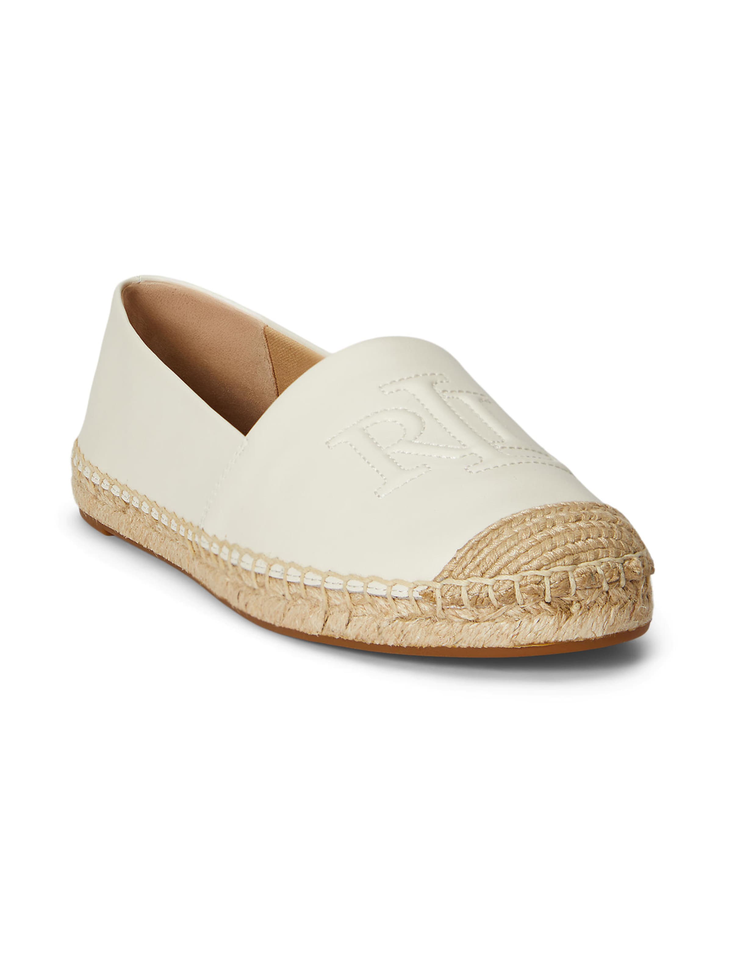 Espadrilles 'CAMERYN' Lauren Ralph Lauren en blanc : devant