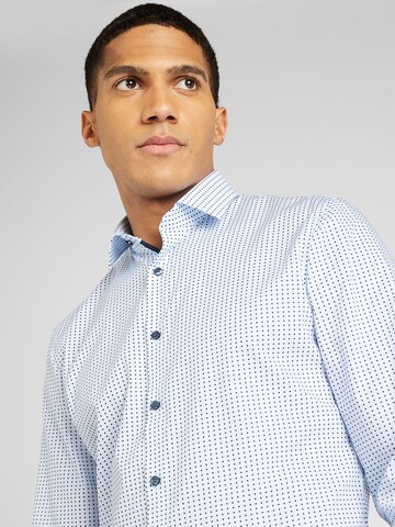 OLYMP Slim Fit Businesshemd in Blau