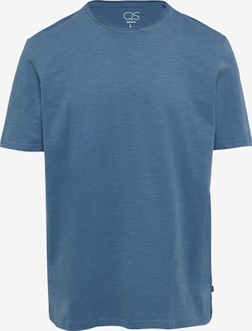 T-Shirt QS en bleu : devant