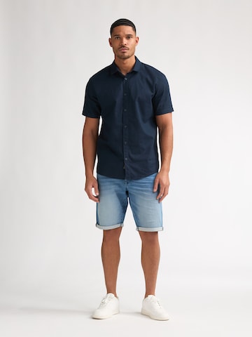 Petrol Industries Regular Fit Skjorte i blå