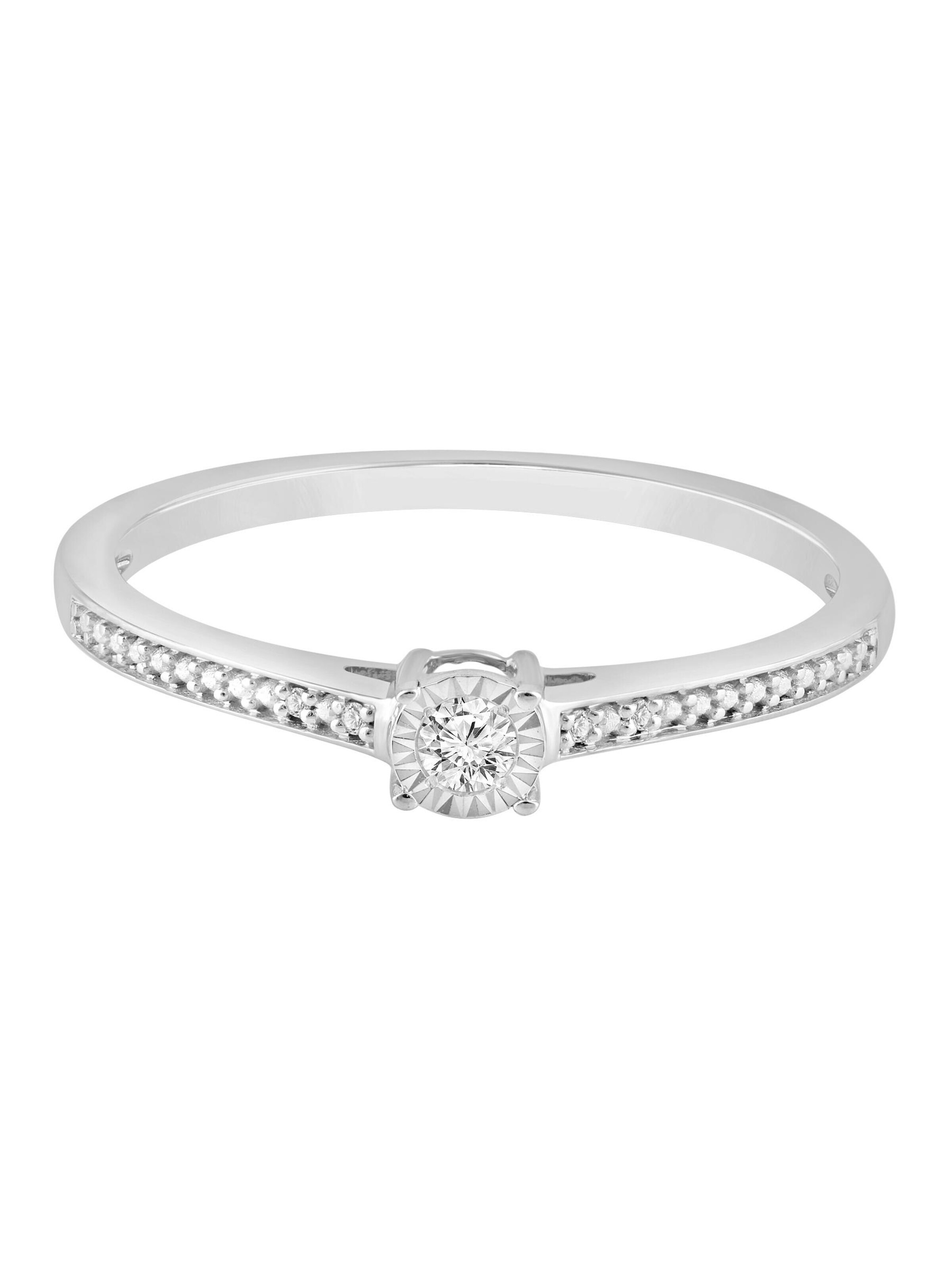 Diamant Exquis Ring‌‌‌‌‌‌‌‌ in Silber: Vorderseite