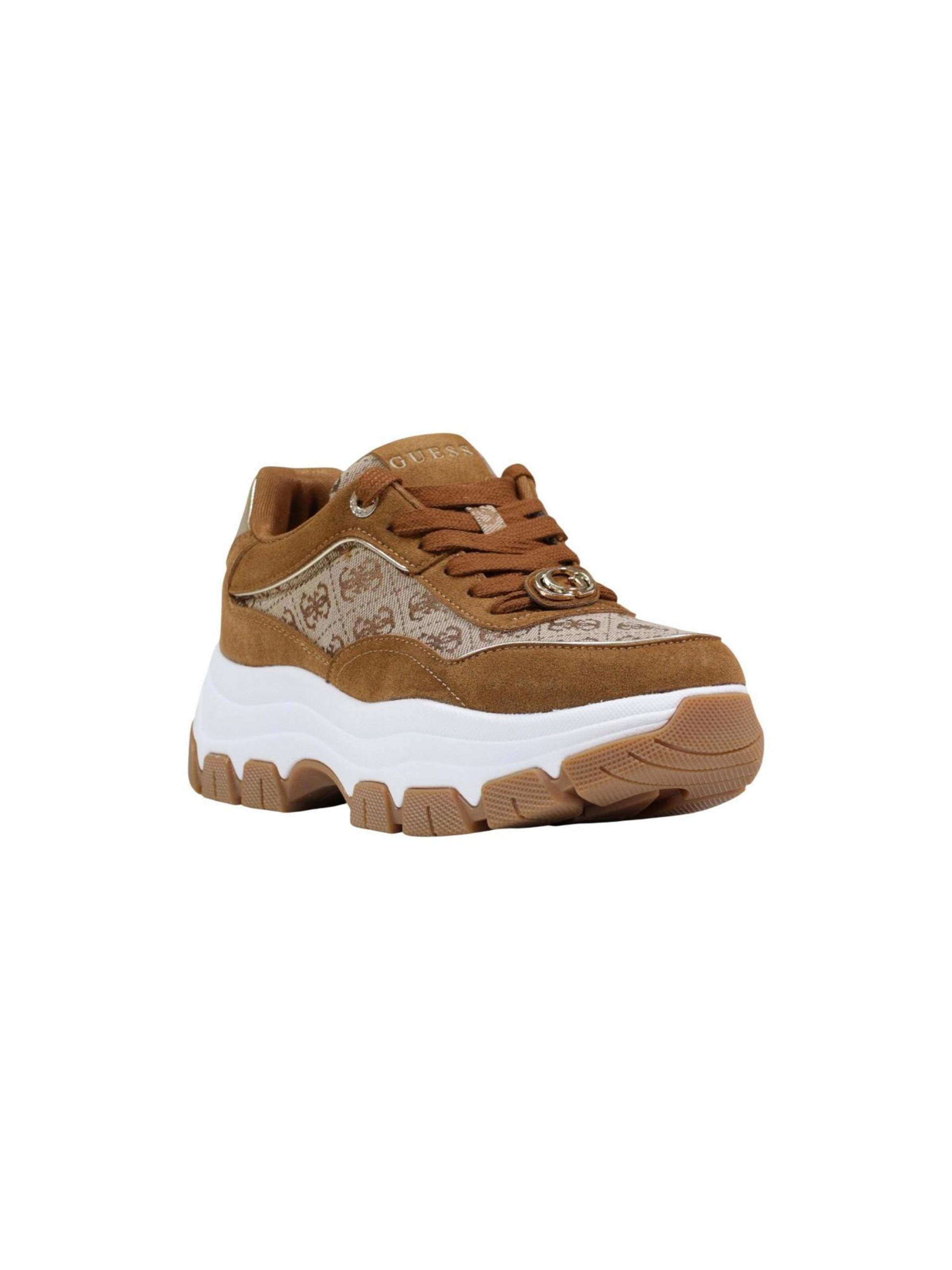 Sneaker bassa 'BERRETT3 FLPBT3 FAL12' di GUESS in marrone: frontale