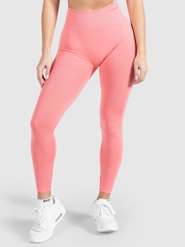 Smilodox Skinny Sporthose 'Amaze Scrunch' in Pink: predná strana