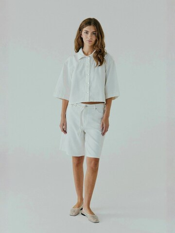 Regular Pantalon ' Kenzina ' NORR en blanc