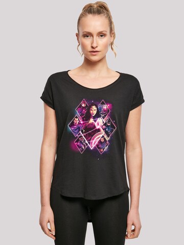 T-shirt 'Justice League Movie Team Diamonds' F4NT4STIC en noir : devant