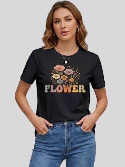 LapaPlus Shirt 'Women's Short Sleeve Shirt Summer Tops'‌ in schwarz, Produktansicht