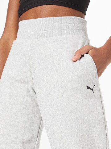 PUMA Tapered Workout Pants 'ESSENTIAL' in Grey