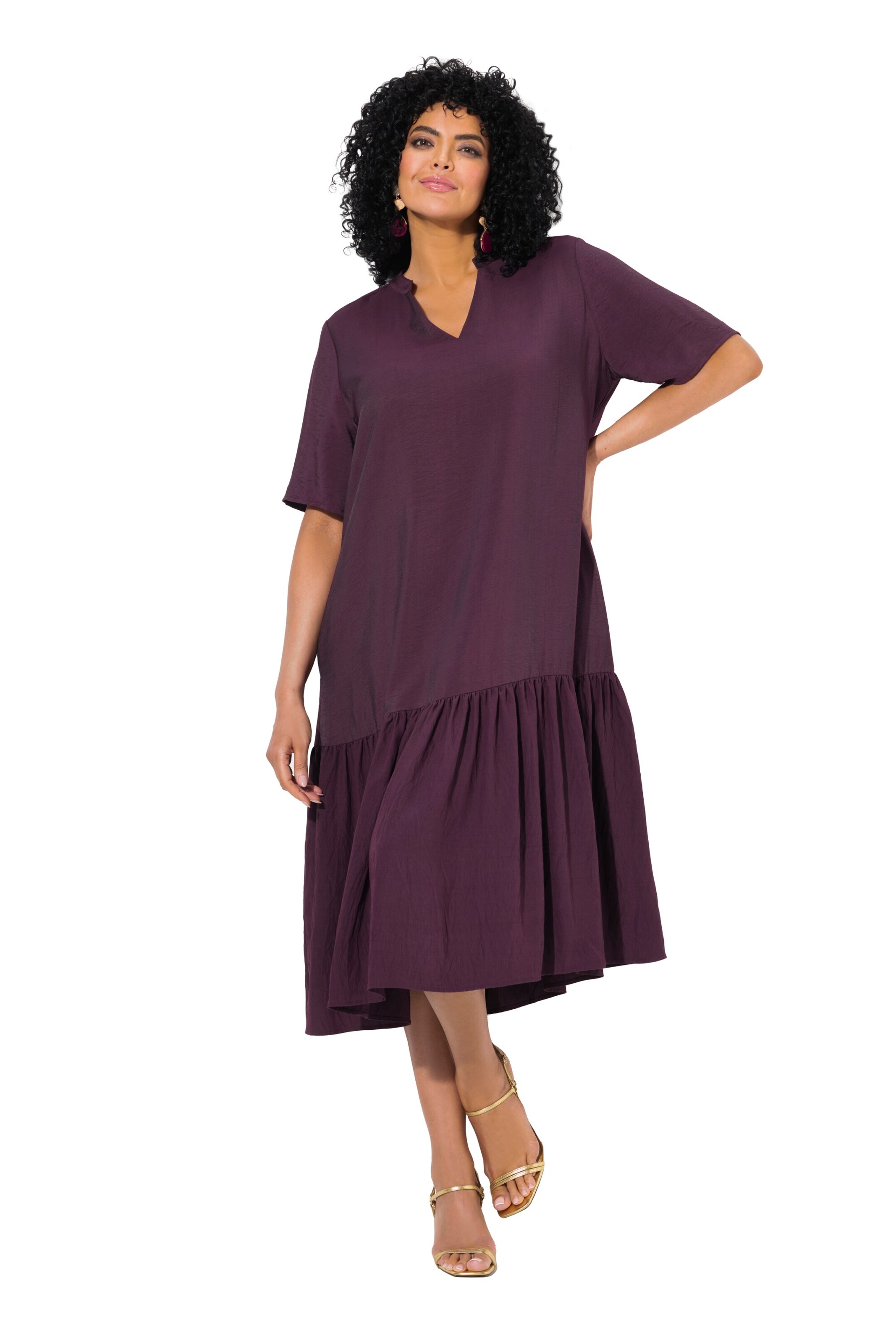 Ulla Popken Kjole i lilla: forside