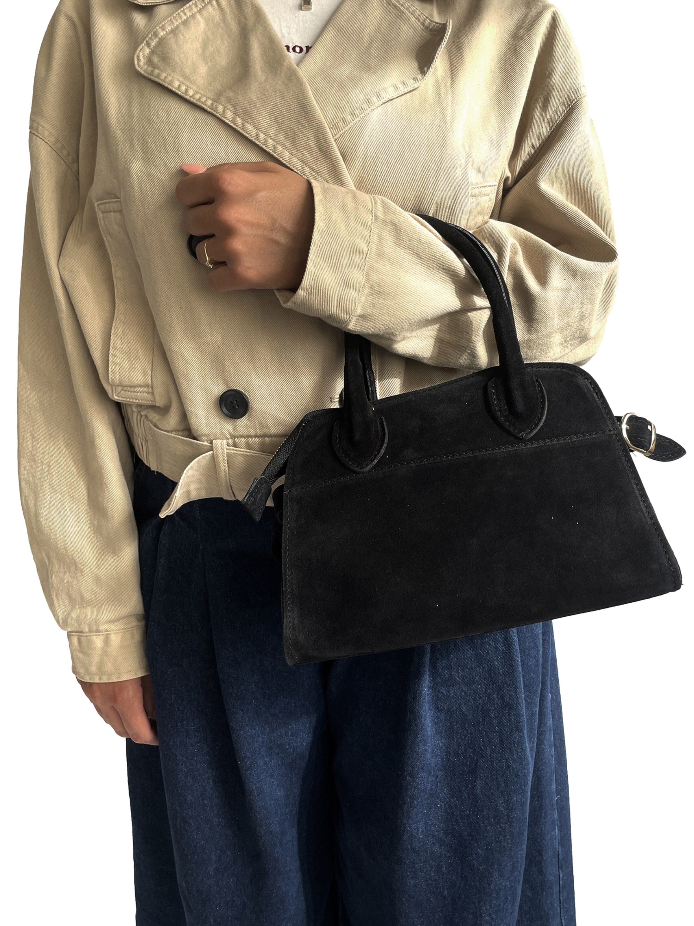 CHICCA BORSE Handtas in Zwart: voorkant