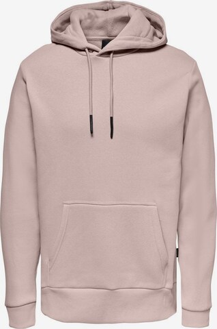 Only & Sons Regular fit Sweatshirt in Pink: front