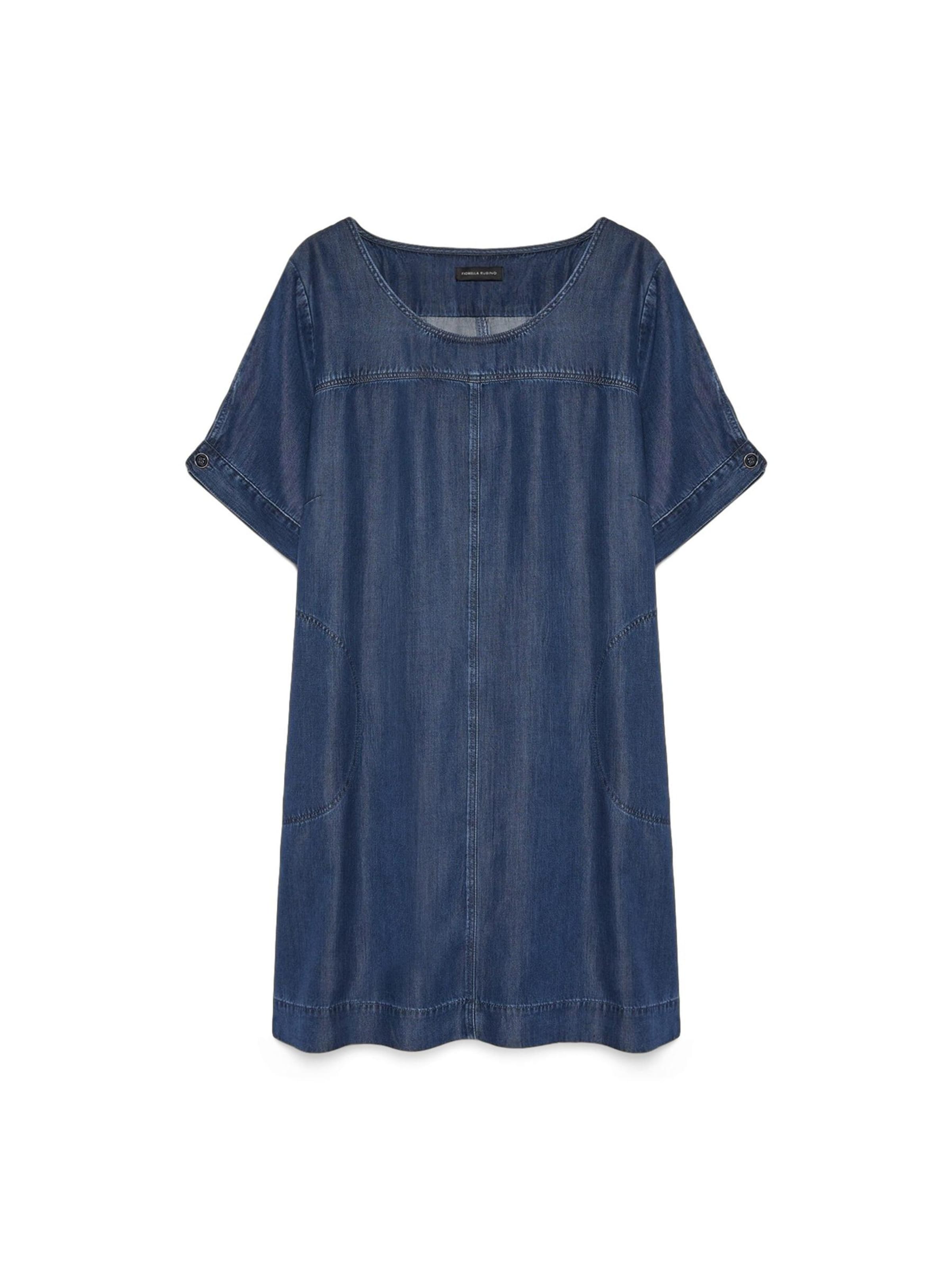 Abito di Fiorella Rubino in blu: frontale