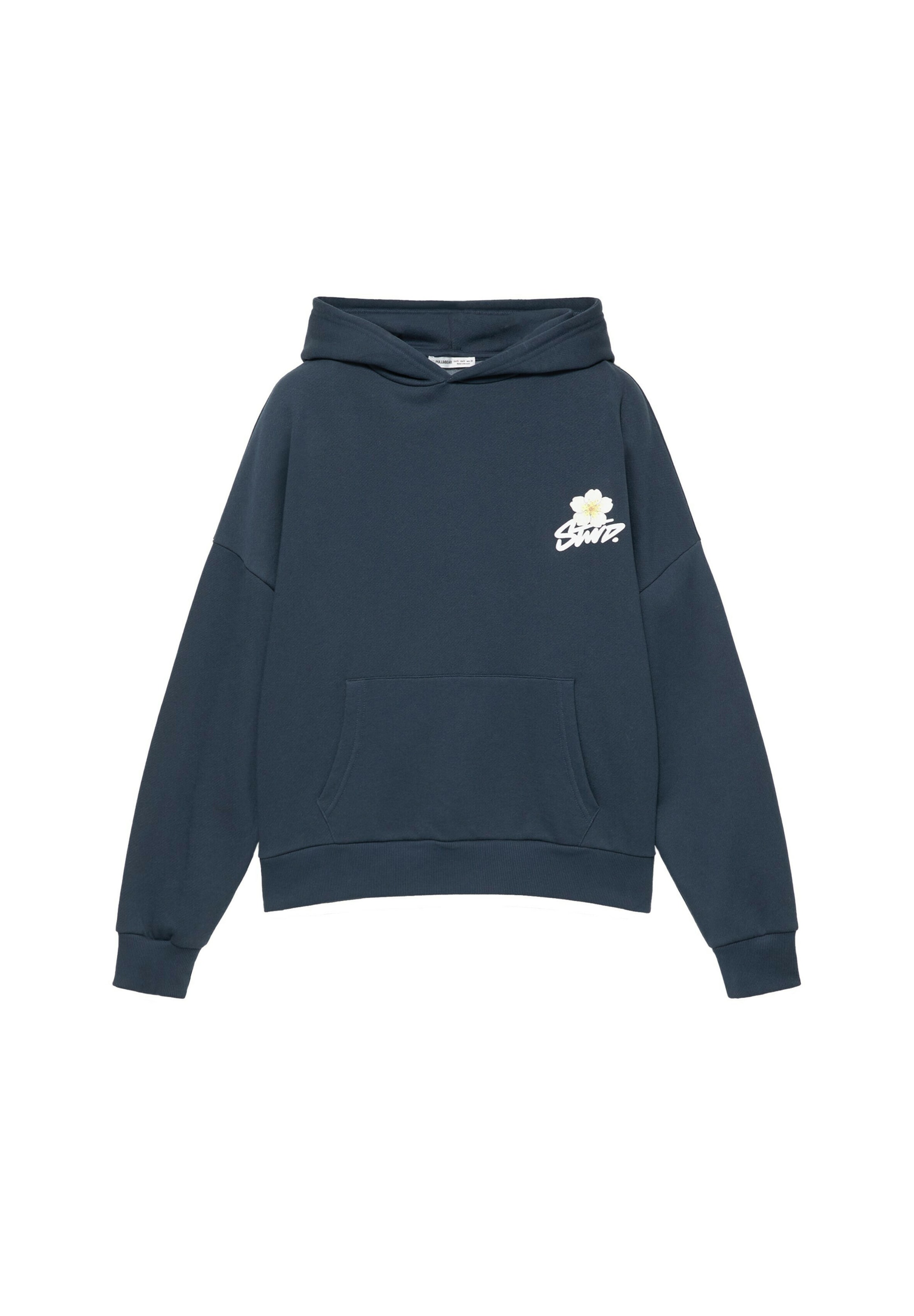 Sweat-shirt 'STWD' Pull&Bear en bleu : devant