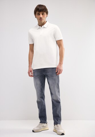 Street One MEN Piquée-Poloshirt in Weiß