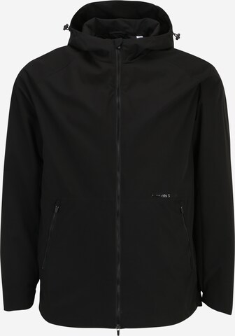 Veste mi-saison 'VESTERBRO' Jack & Jones Plus en noir : devant